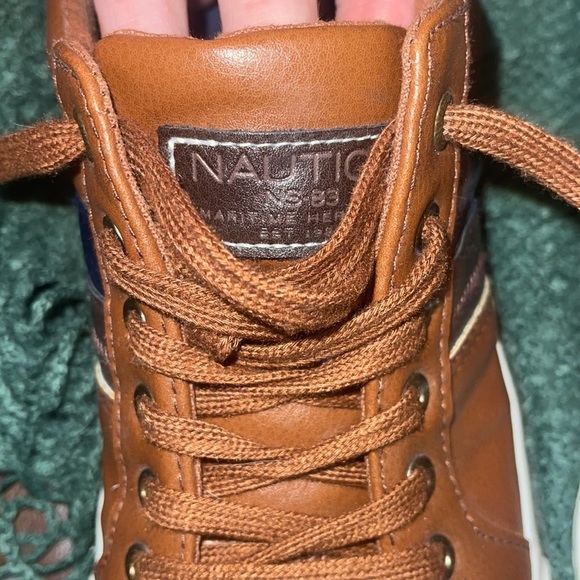 Nautica Garrison Casual Brown Sneakers Men's size 7.5 - Picture 5 of 7